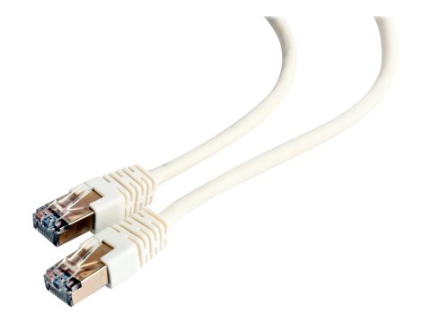 Cablexpert - Kabel krosowy - RJ-45 (M) do RJ-45 (M) - 1 m - FTP - CAT 6 - odlewany, nieruchomy - biały