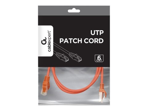 Cablexpert - Kabel krosowy - RJ-45 (M) do RJ-45 (M) - 1 m - UTP - CAT 6 - odlewany, nieruchomy - czerwony