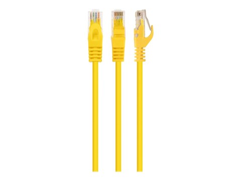 Cablexpert - Kabel krosowy - RJ-45 (M) do RJ-45 (M) - 1 m - UTP - CAT 6 - odlewany, nieruchomy - żółty