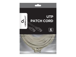 Cablexpert - Kabel krosowy - RJ-45 (M) do RJ-45 (M) - 10 m - UTP - CAT 6 - odlewany, nieruchomy - szary