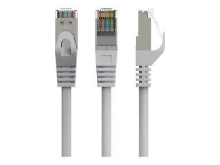 Cablexpert - Kabel krosowy - RJ-45 (M) do RJ-45 (M) - 15 m - 6.2 mm - S/FTP - CAT 6a - bezhalogenowe, odlewany - szary