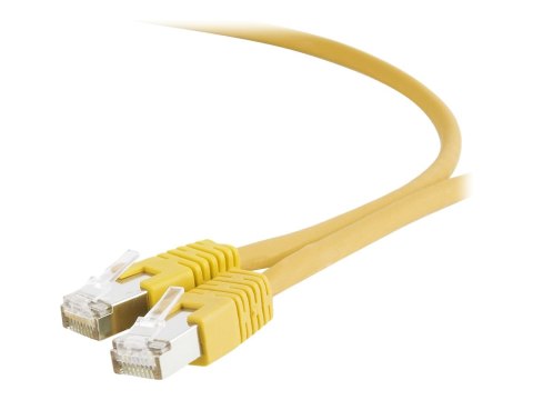 Cablexpert - Kabel krosowy - RJ-45 (M) do RJ-45 (M) - 2 m - S/FTP - CAT 6a - bezhalogenowe, odlewany - żółty