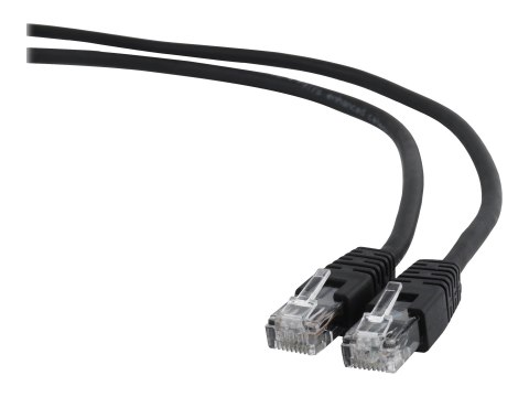 Cablexpert - Kabel krosowy - RJ-45 (M) do RJ-45 (M) - 2 m - UTP - CAT 6 - odlewany, nieruchomy - czarny
