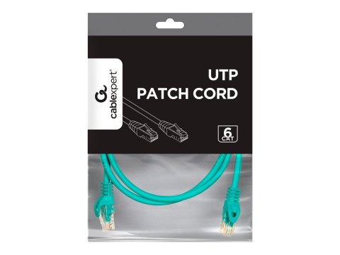 Cablexpert - Kabel krosowy - RJ-45 (M) do RJ-45 (M) - 2 m - UTP - CAT 6 - odlewany, nieruchomy - zielony