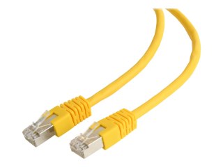 Cablexpert - Kabel krosowy - RJ-45 (M) do RJ-45 (M) - 25 cm - FTP - CAT 6 - odlewany, nieruchomy - żółty