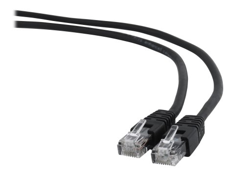Cablexpert - Kabel krosowy - RJ-45 (M) do RJ-45 (M) - 25 cm - UTP - CAT 6 - odlewany, nieruchomy - czarny