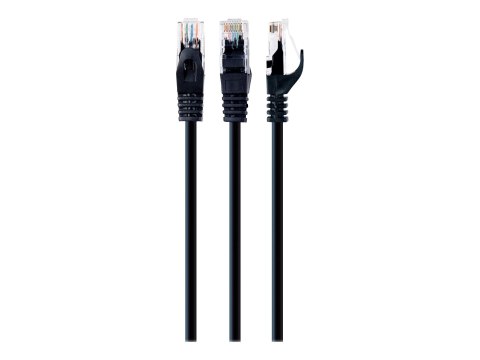 Cablexpert - Kabel krosowy - RJ-45 (M) do RJ-45 (M) - 25 cm - UTP - CAT 6 - odlewany, nieruchomy - czarny