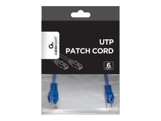 Cablexpert - Kabel krosowy - RJ-45 (M) do RJ-45 (M) - 25 cm - UTP - CAT 6 - odlewany, nieruchomy - niebieski