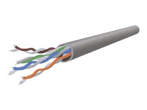 Cablexpert - Kabel krosowy - RJ-45 (M) do RJ-45 (M) - 25 cm - UTP - CAT 6 - odlewany, nieruchomy - szary