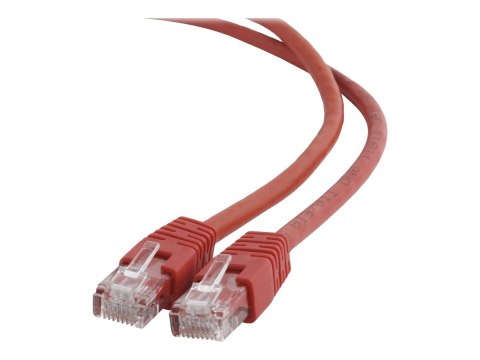 Cablexpert - Kabel krosowy - RJ-45 (M) do RJ-45 (M) - 50 cm - UTP - CAT 6 - ładowany, odlewany, nieruchomy - czerwony