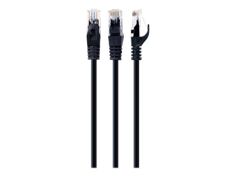 Cablexpert - Kabel krosowy - RJ-45 (M) do RJ-45 (M) - 50 cm - UTP - CAT 6 - odlewany, nieruchomy - czarny