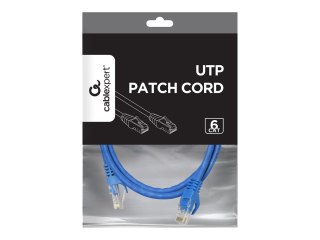 Cablexpert - Kabel krosowy - RJ-45 (M) do RJ-45 (M) - 50 cm - UTP - CAT 6 - odlewany, nieruchomy - niebieski