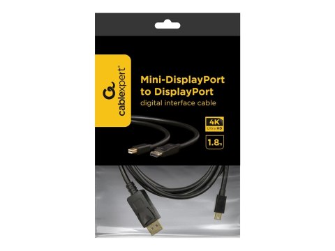 Cablexpert - Kabel portu wyświetlacza - DisplayPort 20-pin (M) do Mini DisplayPort (M) - Displayport 1.2/Thunderbolt - 1.8 m