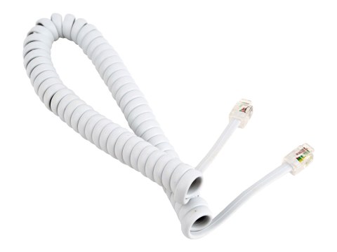 Cablexpert - Kabel zestawu słuchawkowego - RJ-10 męski do RJ-10 męski - 2 m - biały - skręcony