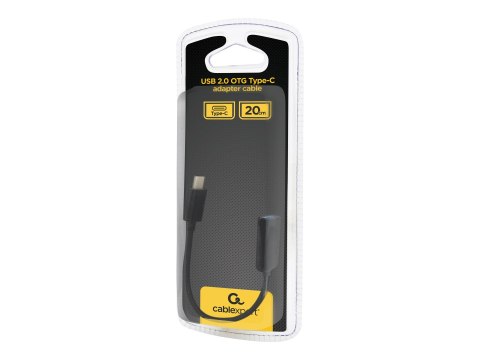 Cablexpert - Przejściówka USB - USB-C (M) do USB (F) - USB 2.0 OTG - 20 cm