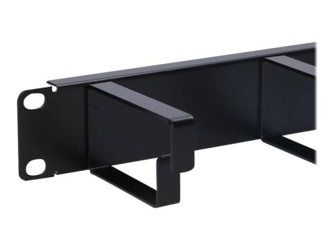 Extralink - Panel zarządzania kablami - do montażu na stelażu - czarny - 1U - 19"