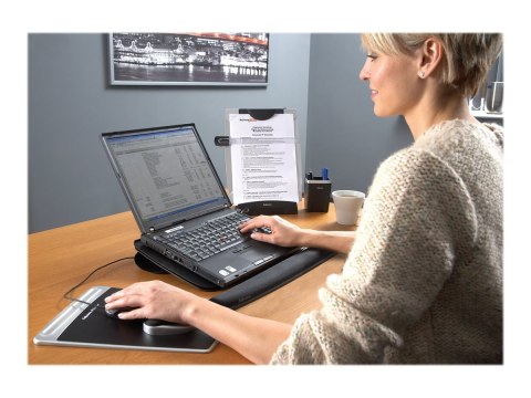 Fellowes Office Suites Desktop Copyholder with Memo Board - Uchwyt na dokumenty - czarny
