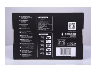 Gembird BlackBoxPower Series CCC-PSU80P-BBP-600 - Zasilacz (wewnętrzny) - ATX / BTX - 80 PLUS Bronze - AC 230 V - 600 wat - akty