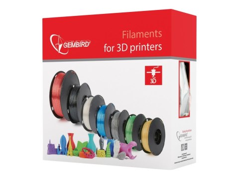 Gembird - Czerwony - 1 kg - 330 m - filament PLA+ (3D)