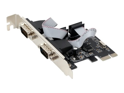 Gembird SPC-22 - Adapter szeregowy - PCIe 1.1 - RS-232 x 2