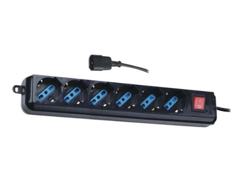 IC Intracom IUPS-PCP-6V - Linka zasilania - złącza wyjściowe: 6 - 1.5 m przewód - Włochy
