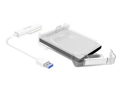 ICY BOX IB-AC703-U3 - Obudowa pamięci - 2.5" - SATA 6Gb/s - USB 3.0 - biały
