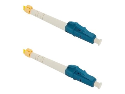 Qoltec - Kabel krosowy - LC/UPC pojedynczy-tryb (M) do LC/UPC pojedynczy-tryb (M) - 1 m - światłowód - simpleks - 9 / 125 mikron
