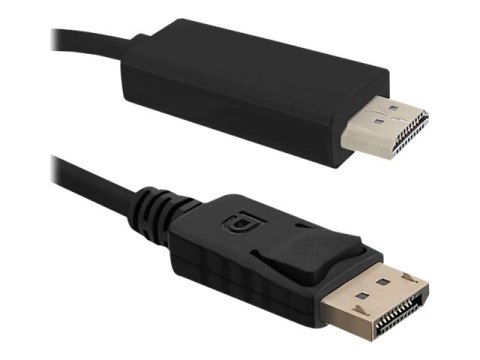 Qoltec - Kabel przejściowy - DisplayPort 20-pin męski do HDMI męski - 1 m - obsługa 4K