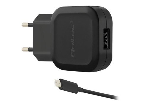 Qoltec - Zasilacz - 12 wat - 2.4 A (USB) - czarny