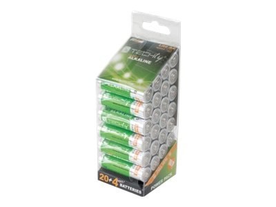 TECHly - Bateria 24 x AA / LR06 - alkaliczna