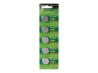 TECHly - Bateria 5 x CR2032 - Li