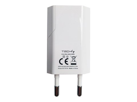 TECHly Compact Charger - Zasilacz - 5 wat - 1 A (USB) - biały - Włochy