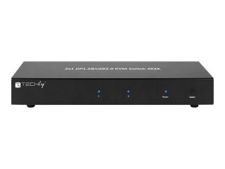 TECHly IDATA DP-KVM2 - Przełącznik — KVM / dźwięk / USB - 2 x KVM / dźwięk / USB - 1 użytkownik lokalny - stacjonarny