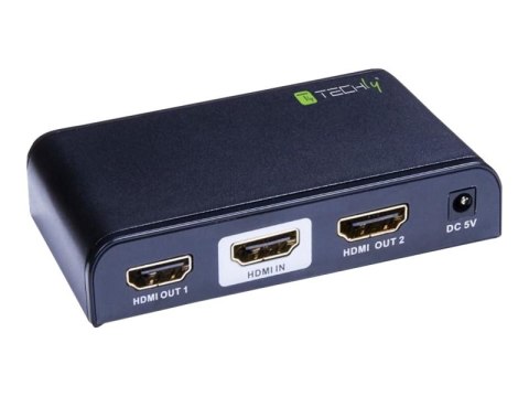 TECHly IDATA HDMI2-4K2 - Rozdzielacz wideo/audio - 2 x HDMI - stacjonarny