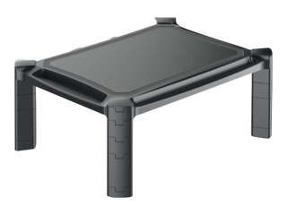 TECHly Monitor Riser - Stojak - dla monitor/notebook/drukarka - plastik - czarny - rozmiar ekranu: 13"-32" - montaż na powierzch