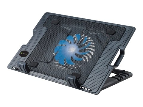 TECHly - Wentylator notebooka - 17.3" - 140 mm - czarny