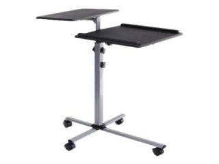 TECHly - Wózek - dla projektor / laptop - drewno, stal - czarny
