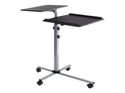 TECHly - Wózek - dla projektor / laptop - drewno, stal - czarny