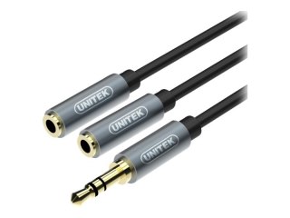Unitek - Adapter audio - mini-phone stereo 3.5 mm męski do mini-phone stereo 3.5 mm żeński - 20 cm