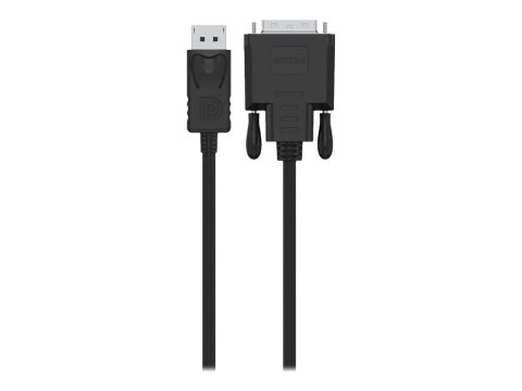 Unitek - Kabel portu wyświetlacza - DisplayPort 20-pin (M) do DVI cyfrowe 18+1-pin (poł. pojedyncze) (M) - 1.8 m - wkręt skrzyde