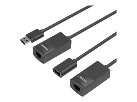 Unitek Y-UE01001 - Nadajnik i odbiornik - przedłużacz USB - USB - do 60 m