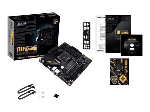 ASUS TUF GAMING B550M-PLUS - Płyta główna - ATX micro - Socket AM4 - AMD B550 Chipset - USB-C Gen2, USB 3.2 Gen 1, USB 3.2 Gen 2