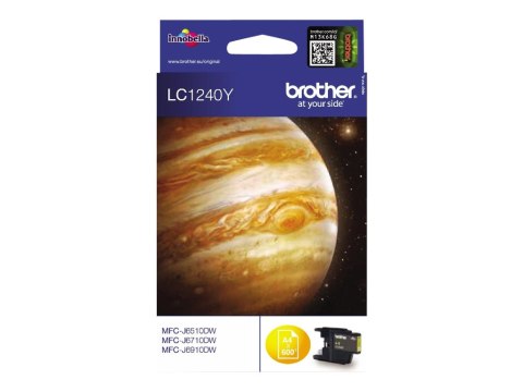 Brother LC1240Y - Żółty - oryginał - pojemnik na tusz - dla Brother DCP-J525W, DCP-J725DW, DCP-J925DW