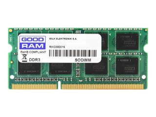 GOODRAM - DDR3 - moduł - 4 GB - SO-DIMM 204-pin - 1600 MHz / PC3-12800 - CL11 - 1.35 V - niebuforowana - bez ECC