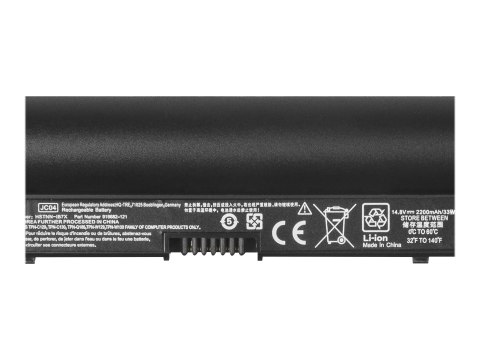 Green Cell - Bateria notebooka (ekwiwalent: HP JC04) - litowo-polimerowa - 3 ogniwa - 2200 mAh - czarny - dla HP Laptop 14, 15, 