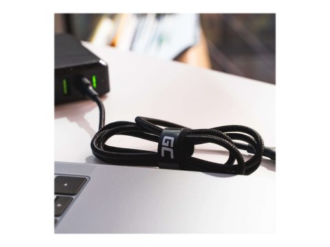 Green Cell Stream - Kabel Lightning - USB-C męski do Lightning męski - 1 m - podwójne ekranowanie - czarny - obsługa Zasilania