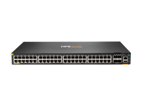 HPE Aruba 6200F 48G Class4 PoE 4SFP+ 740W Switch - Przełącznik - L3 - Tak - 48 x 10/100/1000 (PoE+) + 4 x 1 Gigabit / 10 Gigabit
