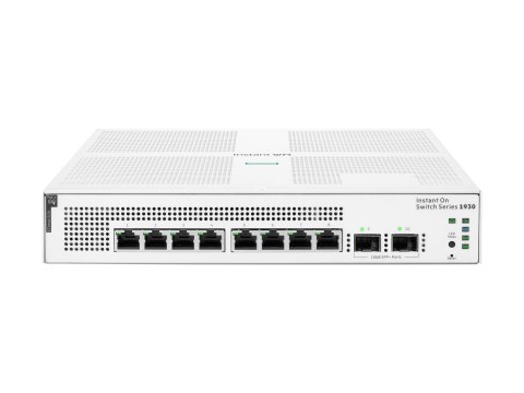 HPE Networking Instant On 1930 8G Class4 PoE 2SFP 124W Switch - Przełącznik - L3 - Tak - 8 x 10/100/1000 (PoE) + 2 x Gigabit SFP