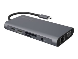 ICY BOX IB-DK4040-CPD - Stacja dokująca - USB-C - VGA, HDMI