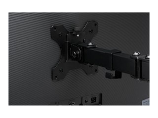 Kensington SmartFit Ergo Dual Extended Monitor Arm - Zestaw do montażu - ramię regulowane - dla 2 monitory - metal - czarny - ro